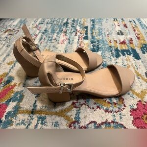 Torrid Women's Tan Block Heel Sandals